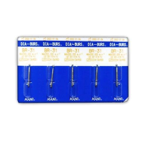 Mani Diamond Burs - Ball Round Type / BR Series (Pack of 5)